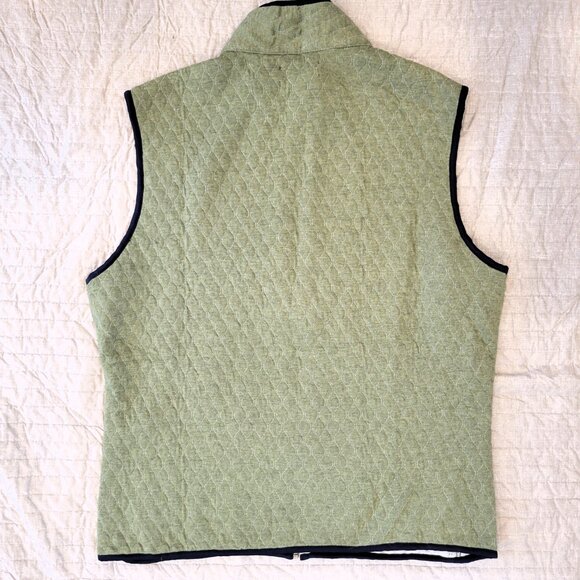 Bonobos Men’s Quilted Vest in Green / Gray Size Large - Picture 2 of 8
